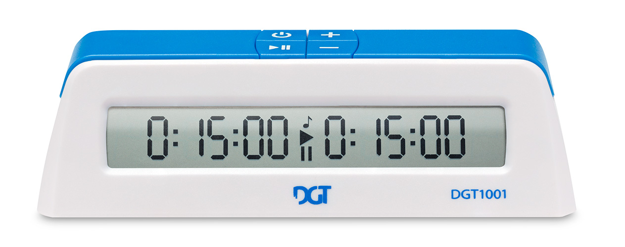 10879-DGT1001-White-front Schachuhr DGT 1001 weiß