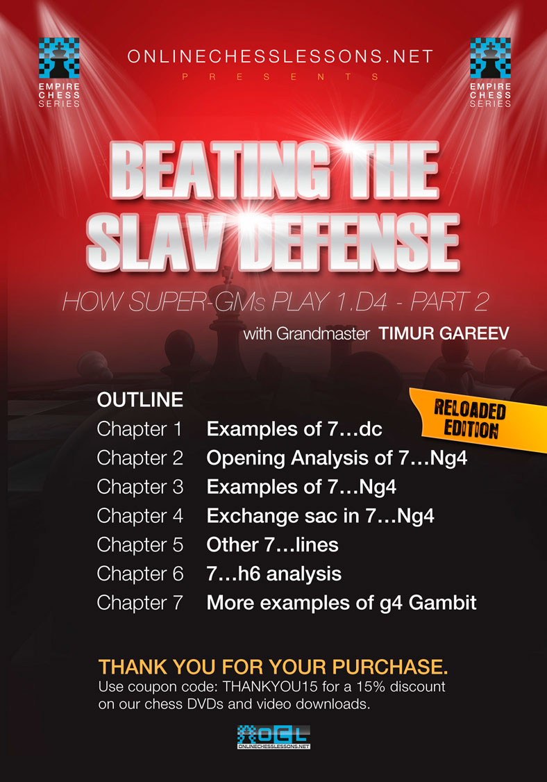 Beating the Slav Defense with the 7. g4!?