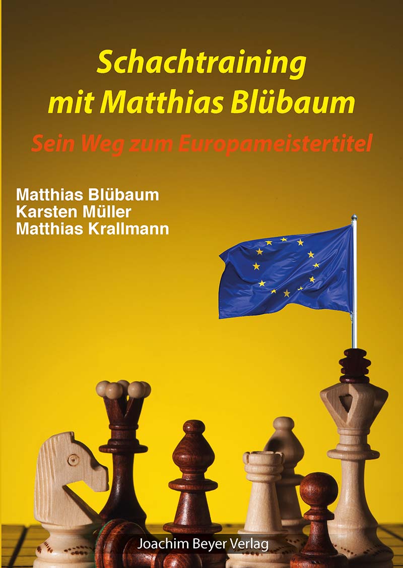 Schachtraining mit Matthias Blübaum Flagge, Werbung