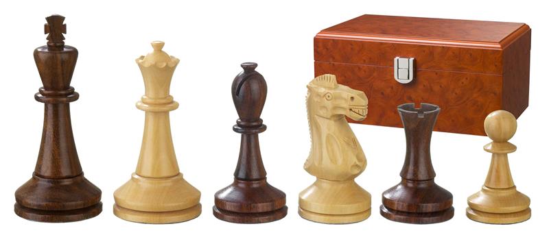 Schachfiguren-Augustus-100-mm Schachfiguren Augustus, Königshöhe 100 mm