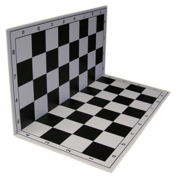 Turnierschachbrett Kunststoff, Feldgröße 57 mm, schwarz/weiß