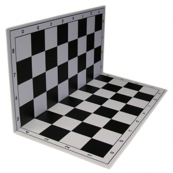 Schachplan-CN Turnierschachbrett Kunststoff, Feldgröße 57 mm, schwarz/weiß