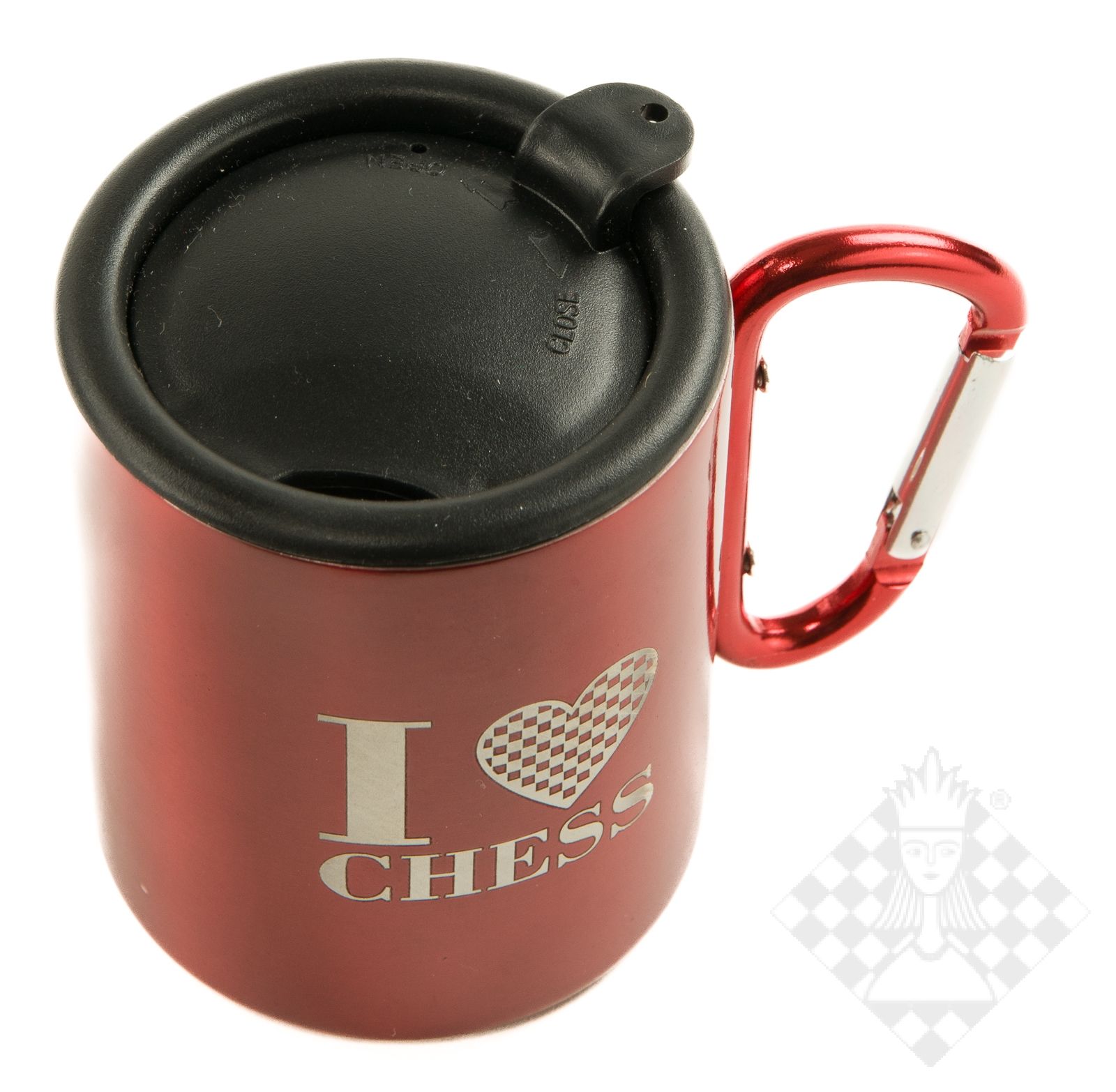 Thermobecher aus Edelstahl, rot