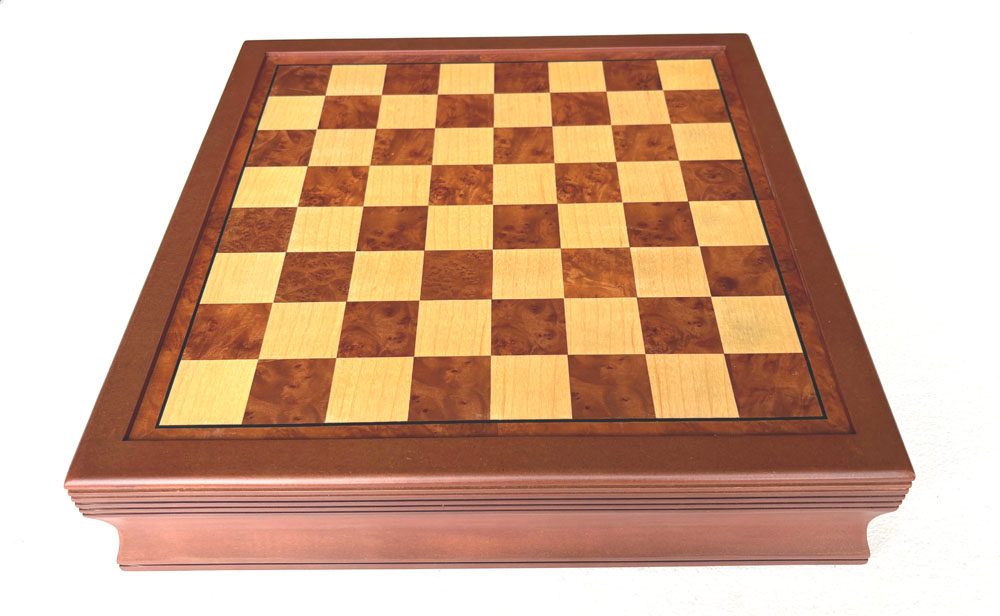 Schachbrett Box Holz Feldgröße 45 mm